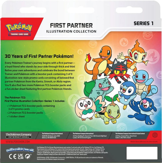 Pokemon - First Partner Illustration Collection: Series 1 (2 Boosters) (30th Anniversary)