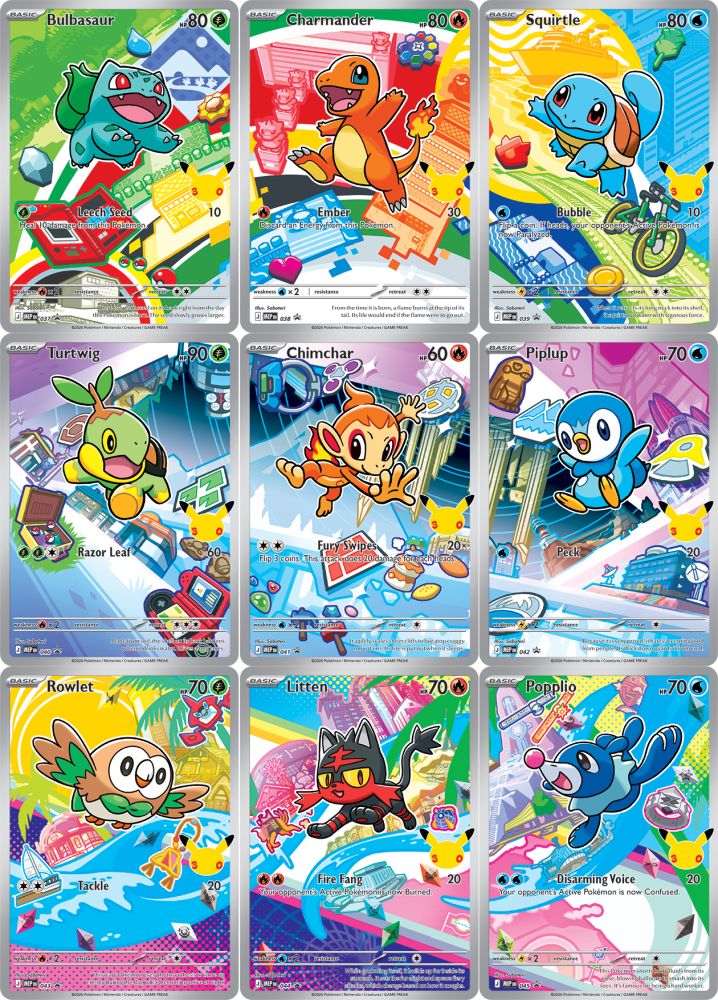 Pokemon - First Partner Illustration Collection: Series 1 (2 Boosters) (30th Anniversary)